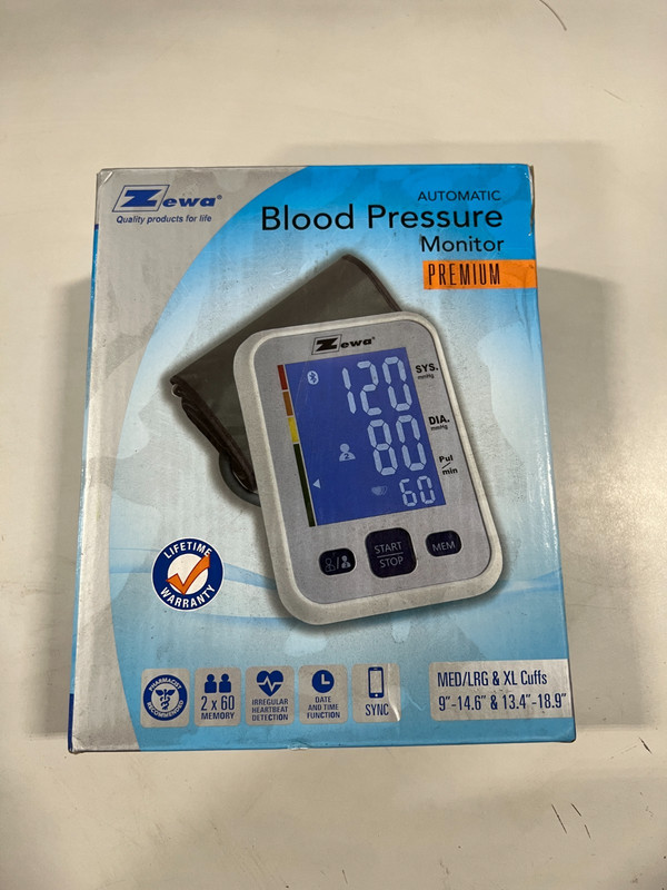 Zewa UAM-880XL Deluxe Automatic Blood Pressure Monitor with Extra Large Cuff