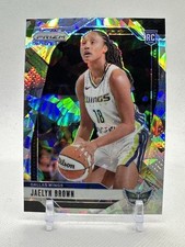 Jaelyn Brown 2024 Panini WNBA Prizm #31 Cracked Ice Prizm Dallas Wings RC
