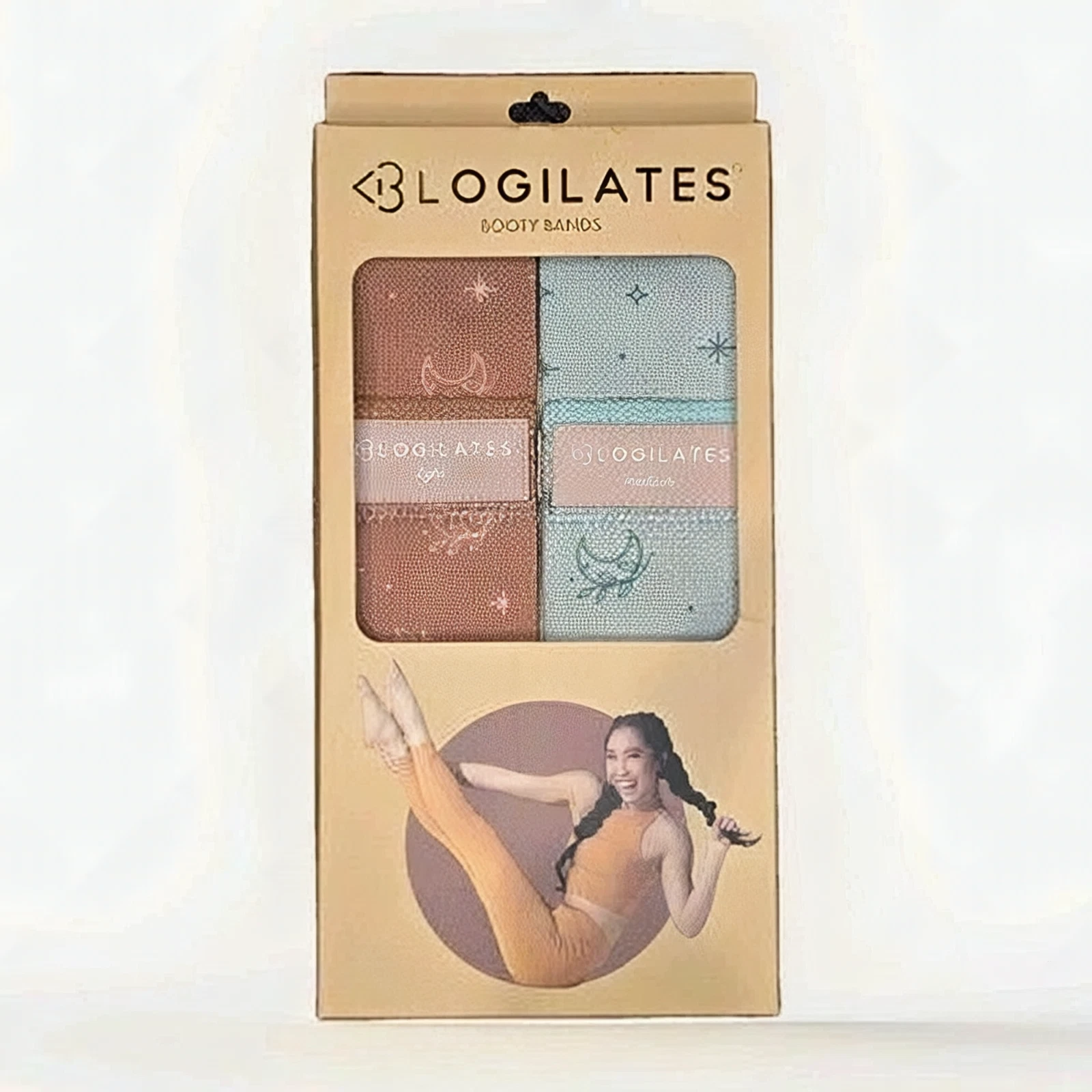 BLOGILATES Booty Resistance Bands Set - Light & Medium for Home Workouts