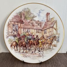 Vintage Royal Grafton Fine Bone China Old England Series Plate 3 Travellers Rest