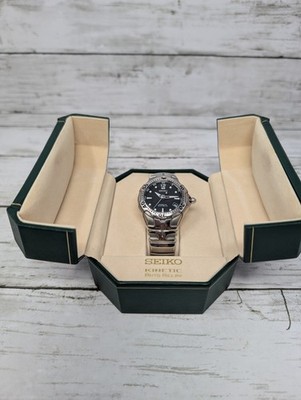 Seiko Kinetic Auto Relay 5J22 Diver Black Dial - Presentation Box W/ Papers 
