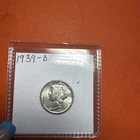 1939 D Mercury Dime UNC