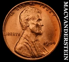 1944 Lincoln Wheat Cent - Red Choice Gem Brilliant Unc  No Reserve  #K859