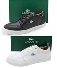 NIB LACOSTE Brand Bayliss 119 Men's Fashion Casual Shoes Sneakers Black White