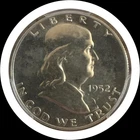 1952 Franklin Silver Half Dollar PCGS PR 65