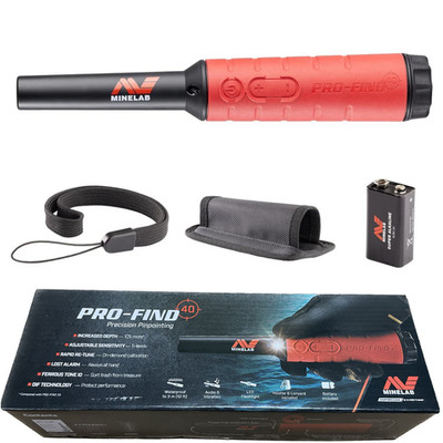 Minelab PRO-FIND 40 Waterproof Pinpointer Metal Detector for Experts with Tone I