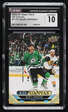 2024-25 Upper Deck Series 2 UD Canvas Wyatt Johnston #C155 CGC 10 Gem Mint 1kx2