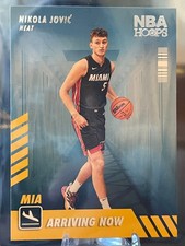 2022-23 Panini Hoops Basketball Nikola Jovic-#27 RC Arriving Now. Miami Heat