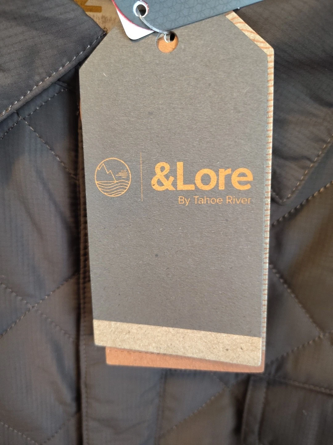 & Lore By Tahoe River Men's Reversible Coat Large Snap Buttons Brown Outerwear  image 8
