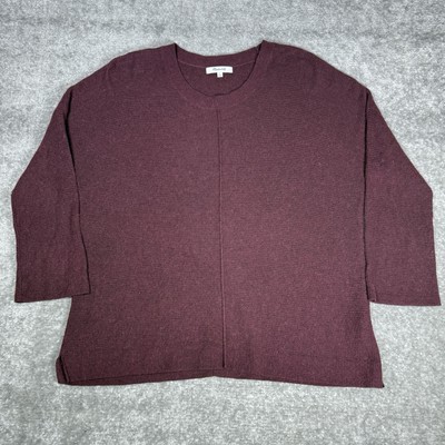 Madewell Sweater Women s Small Burgundy Northroad Pullover Alpaca Wool Blend