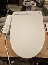 TOTO SW3074 01 White Elongated Heated Bidet Toilet Seat Adjustable Wash