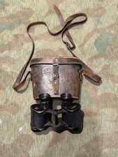Original WW2 German 6x30 Binoculars Dienstglas w/ Case Marked Voigtl&auml;nder