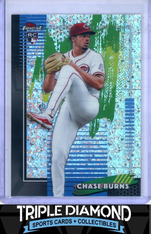 2026 Topps Finest Chase Burns Rookie Common Mini Diamond Refractor W253