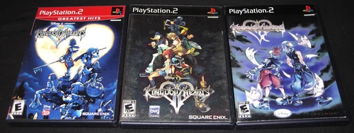 Kingdom Hearts I, II, Re: Chain of Memories (PlayStation 2 PS2) Complete CIB Lot