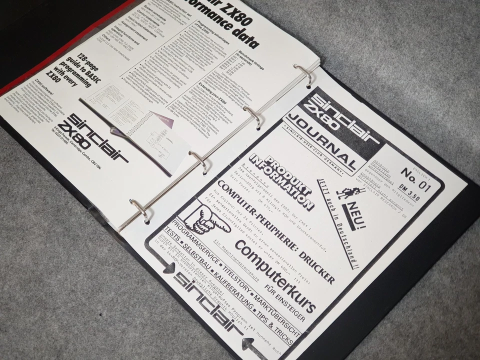 SINCLAIR ZX80 Operating Manual / Anleitung und Unterlagen zur Programmierung - Bild 4 von 4