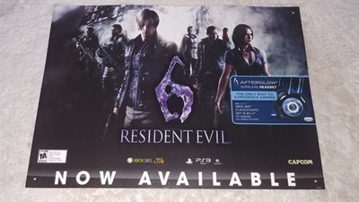 Resident Evil 6 ~ Promo Store Poster ~ Capcom Xbox 360 PS3 Playstation 3