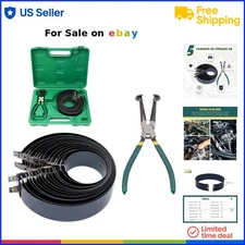 Auto Engine Piston Ring Compressor Tool Set with 2 Pliers 14 Bands for Car Re...