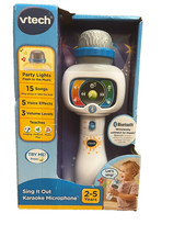 New Vtech Sing It Out Karaoke Microphone Bluetooth Flashing Lights