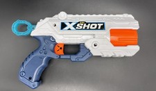 Zuru X-Shot Excel Reflex 6 Foam Dart Blaster White Blue Orange Preowned
