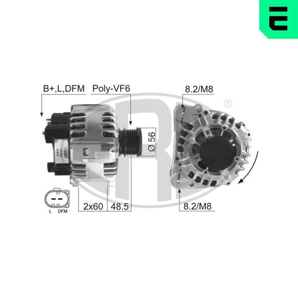 ERA Generator 210597A FüR Audi Seat Skoda VW-image
