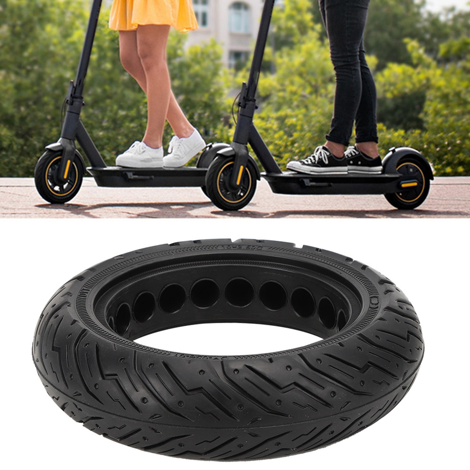 10x2.50 Anti‑Explosion Rubber Tyre Tire Accessories For G30 Scooter