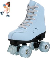 Roller Skates for Women, Frosted Roller Skates Adjustable Holographic Women