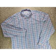 Tommy Bahama Men's 3XLT 3TGL The Siesta Key Plaid Button Down Shirt Long Sleeve