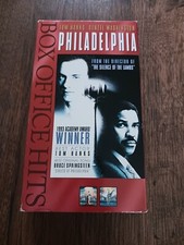 Philadelphia 1998 - VHS - VG Tom Hanks and Denzel Washington