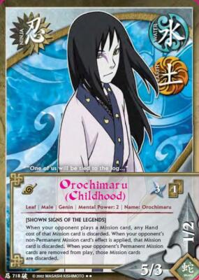Orochimaru (Childhood) - N-718 - Rare - 1st Edition Broken Promise NM/LP - Narut