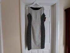 Dress“Next“ Without Belt Black Cream Size: 12 ( UK ) Eur 40 SALE