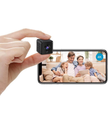 AOBOCAM Mini Kamera für Zuhause 4K HD Indoor Akku Mini Kameras Wireless WiFi Sec
