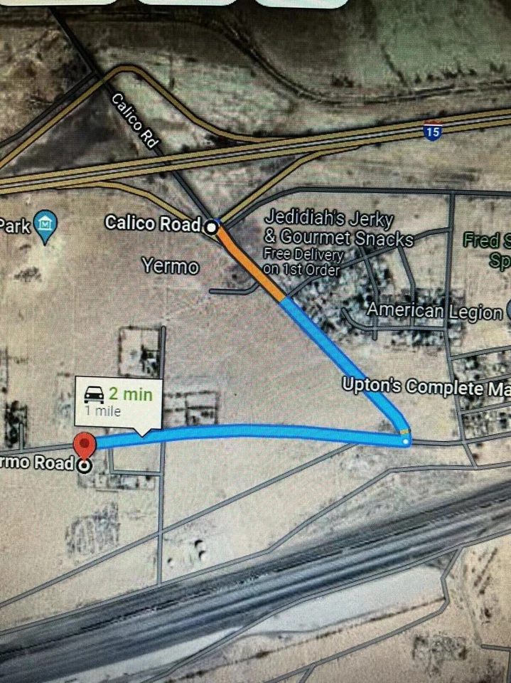 FWY 15 COMMERCIAL LOT BUILD MOBILE PARK EV STATION OR EB5 37613 YERMO RD CA - Image 3 of 4