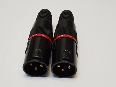 2 Stück DMX Terminator Endwiderstand Abschlußwiderstand XLR 3-pol 120 Ohm 2x neu