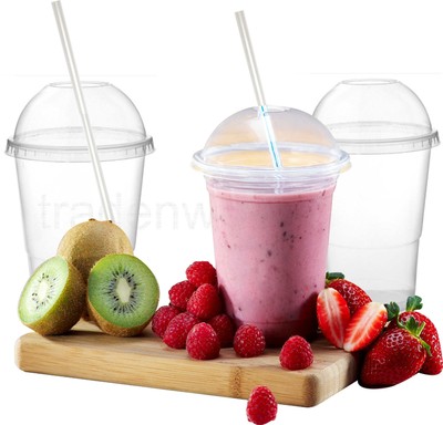 milkshake cups with lids asda