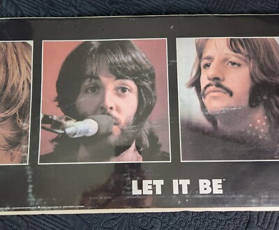 Vintage 1996 The Beatles - Let It Be Poster Factory Sealed 36