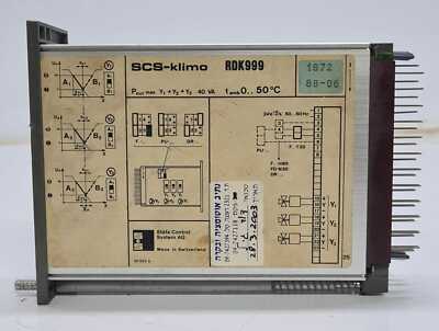 SCS-klimo RDK999 Module PLC Staefa Stafa Control System AG - FOR PARTS