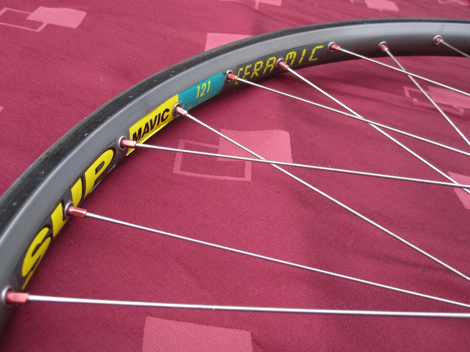 Laufrad vorn MAVIC 121 SUP CERAMIC Felge XTR 900 DT Revolution Retro HighEnd - Bild 4 von 4