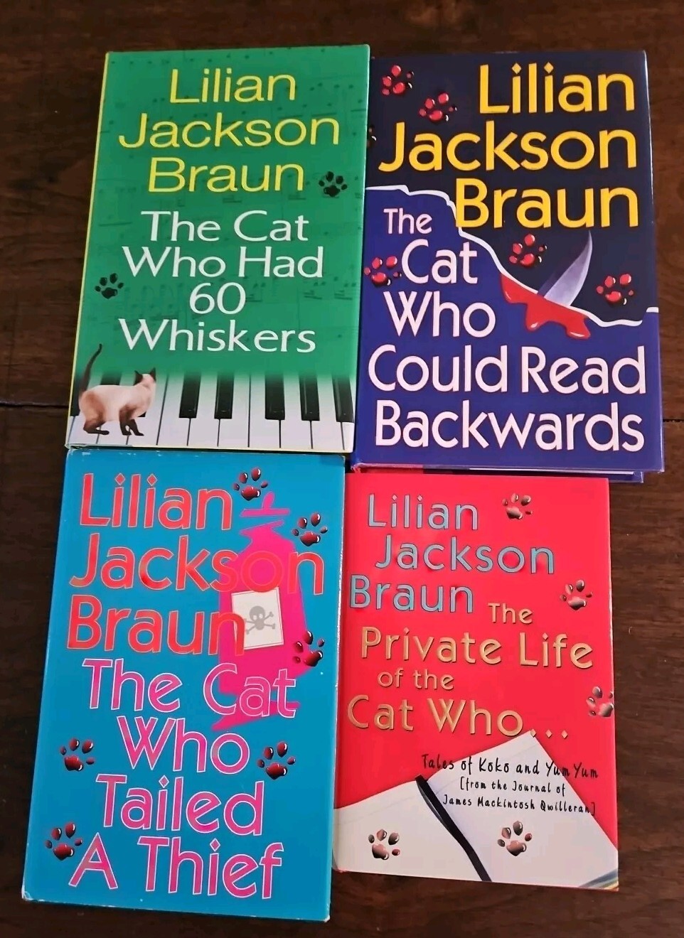 4 Lilian Jackson Braun The Cat Who Whiskers Read Thief + Hardcover Books #3
