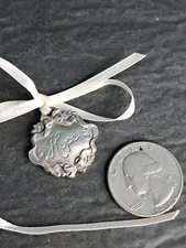 LONGABERGER Horizon of Hope Pewter HOPE 2001 Tie On Charm