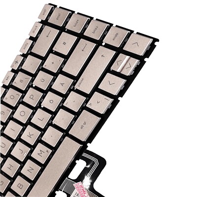 DE - Gold Tastatur mit Beleuchtung HP Pavilion x360 14-cd0101ng, 14-cd1003ng