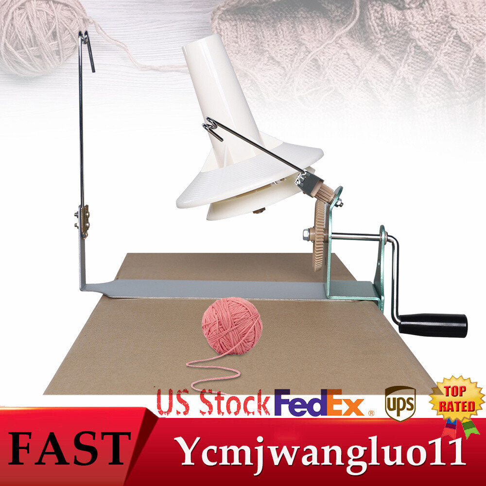 Hand Operated Large Yarn Ball Winder Jumbo Nylon Fiber/Wool/String Ball
