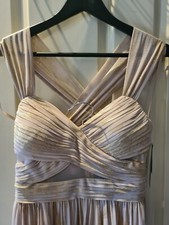 Betsy And Adam  Evening Dress - Gold And Beige -Size 2