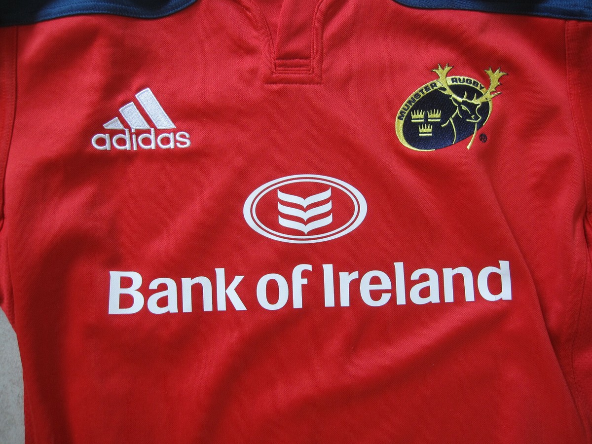 【希少】adidas Munster Bank Of Ireland ラグビー MUNSTER RUGBY CLUB Adidas Bank of Ireland Jersey, Men's Size