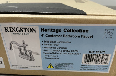 Elements Of Design EB1601PL Double Handle Centerset Bathroom -Chrome*PARTS*