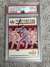 PSA 10 GEM MINT BASEBALL CARD 2021 DIAMOND KINGS THE ART HITTING ALBERT PUJOLS