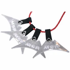 MSR 4 Reflective TENT Guy LINE MARKERS for CAMPING Backpack SHELTER Safety TOOL!