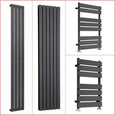 Flat Panel Towel Rail Bathroom Designer Radiator Central Heating Rads Anthracite