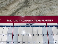 2020-2021 Erasable Calendar, Dry Erase Wall Planner by AT-A-GLANCE, 24in x 36in