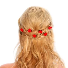 Kristin Perry Rose Bud Flower Bobby Pins