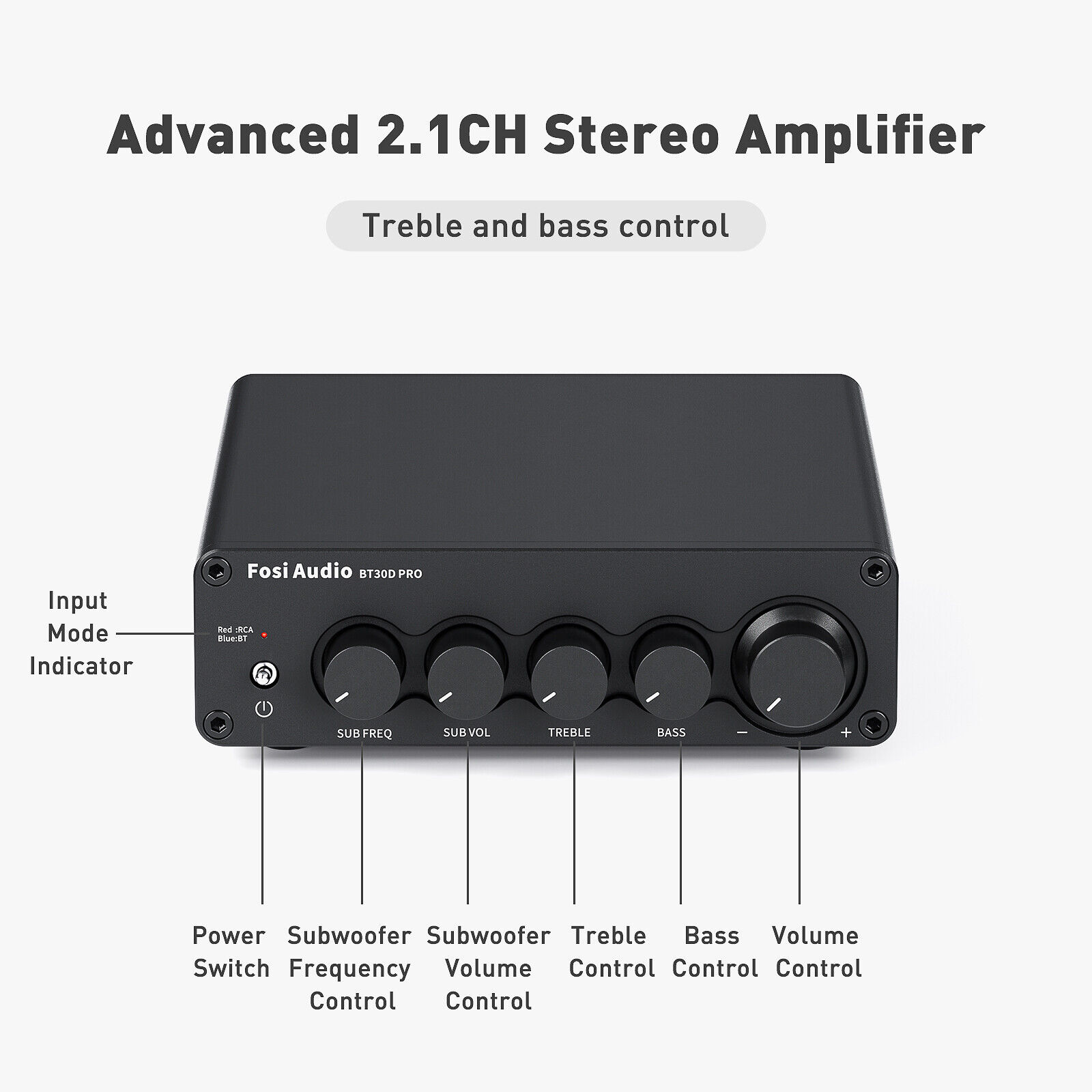 2022 NEW Fosi Audio BT30D PRO Bluetooth 5.0 Receiver Verstärker Class D HiFi Amp
